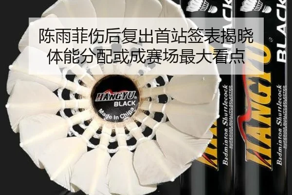 陈雨菲伤后复出首站签表揭晓 体能分配或成赛场最大看点